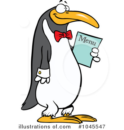 Royalty-Free (RF) Penguin Clipart Illustration by toonaday - Stock Sample #1045547