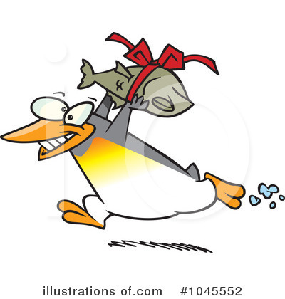 Royalty-Free (RF) Penguin Clipart Illustration by toonaday - Stock Sample #1045552
