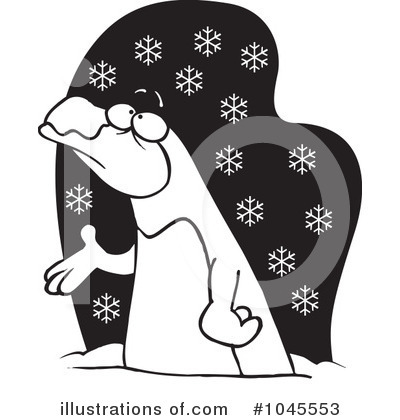 Royalty-Free (RF) Penguin Clipart Illustration by toonaday - Stock Sample #1045553