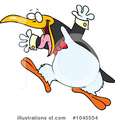 Royalty-Free (RF) Penguin Clipart Illustration by toonaday - Stock Sample #1045554