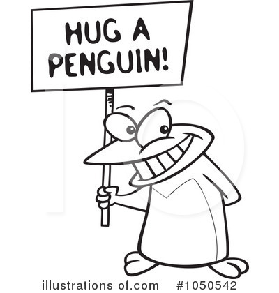 Royalty-Free (RF) Penguin Clipart Illustration by toonaday - Stock Sample #1050542