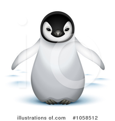 Royalty-Free (RF) Penguin Clipart Illustration by Oligo - Stock Sample #1058512