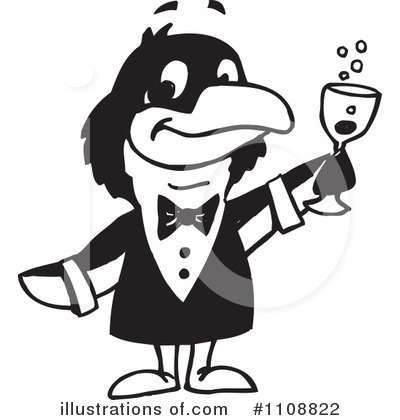 Royalty-Free (RF) Penguin Clipart Illustration by Dennis Holmes Designs - Stock Sample #1108822