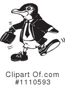 Penguin Clipart #1110593 by Dennis Holmes Designs