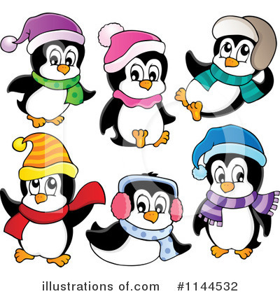 Royalty-Free (RF) Penguin Clipart Illustration by visekart - Stock Sample #1144532