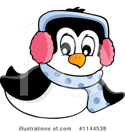 Royalty-Free (RF) Penguin Clipart Illustration by visekart - Stock Sample #1144538