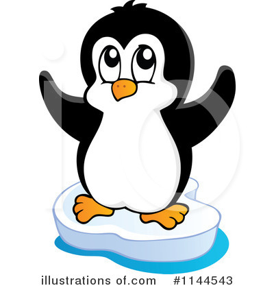 Royalty-Free (RF) Penguin Clipart Illustration by visekart - Stock Sample #1144543