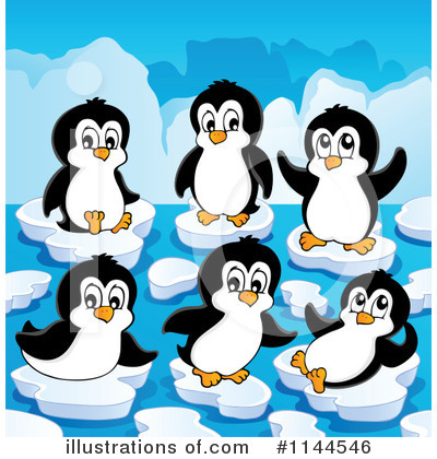 Royalty-Free (RF) Penguin Clipart Illustration by visekart - Stock Sample #1144546