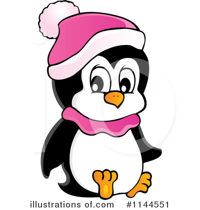 Royalty-Free (RF) Penguin Clipart Illustration by visekart - Stock Sample #1144551