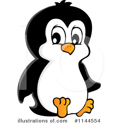 Royalty-Free (RF) Penguin Clipart Illustration by visekart - Stock Sample #1144554