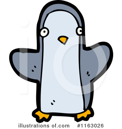 Royalty-Free (RF) Penguin Clipart Illustration by lineartestpilot - Stock Sample #1163026