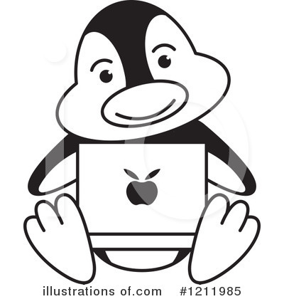 Royalty-Free (RF) Penguin Clipart Illustration by Lal Perera - Stock Sample #1211985