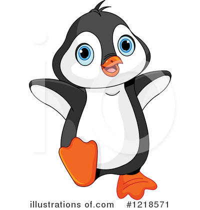 Royalty-Free (RF) Penguin Clipart Illustration by Pushkin - Stock Sample #1218571