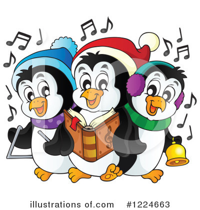 Royalty-Free (RF) Penguin Clipart Illustration by visekart - Stock Sample #1224663