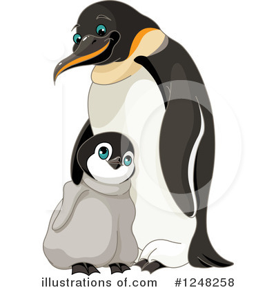 Royalty-Free (RF) Penguin Clipart Illustration by Pushkin - Stock Sample #1248258