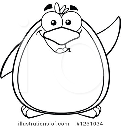 Royalty-Free (RF) Penguin Clipart Illustration by Hit Toon - Stock Sample #1251034