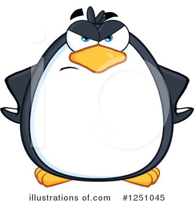 Royalty-Free (RF) Penguin Clipart Illustration by Hit Toon - Stock Sample #1251045