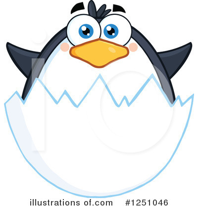 Royalty-Free (RF) Penguin Clipart Illustration by Hit Toon - Stock Sample #1251046
