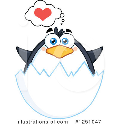 Royalty-Free (RF) Penguin Clipart Illustration by Hit Toon - Stock Sample #1251047