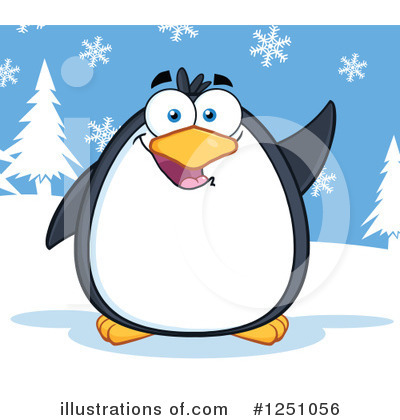 Royalty-Free (RF) Penguin Clipart Illustration by Hit Toon - Stock Sample #1251056