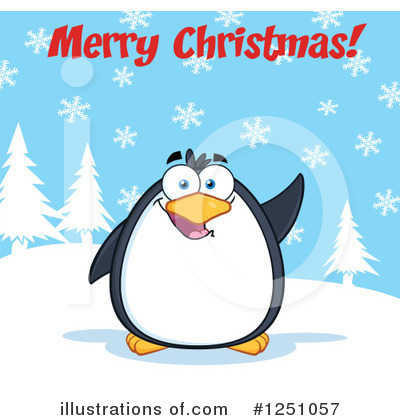Royalty-Free (RF) Penguin Clipart Illustration by Hit Toon - Stock Sample #1251057