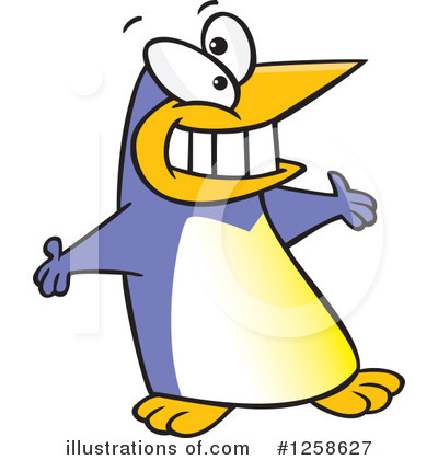 Royalty-Free (RF) Penguin Clipart Illustration by toonaday - Stock Sample #1258627
