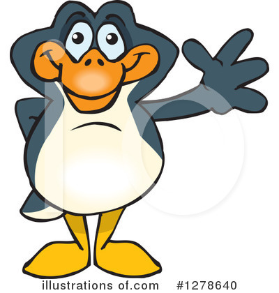 Penguin Clipart #1278640 by Dennis Holmes Designs