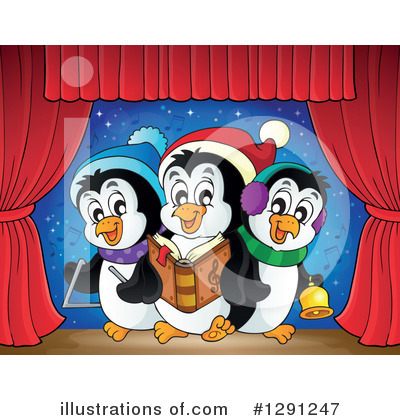 Royalty-Free (RF) Penguin Clipart Illustration by visekart - Stock Sample #1291247