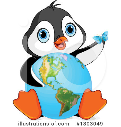 Royalty-Free (RF) Penguin Clipart Illustration by Pushkin - Stock Sample #1303049