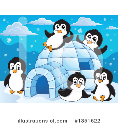 Royalty-Free (RF) Penguin Clipart Illustration by visekart - Stock Sample #1351622