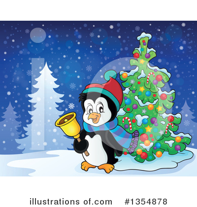 Royalty-Free (RF) Penguin Clipart Illustration by visekart - Stock Sample #1354878