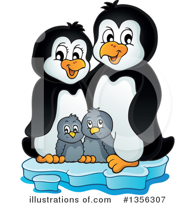 Royalty-Free (RF) Penguin Clipart Illustration by visekart - Stock Sample #1356307