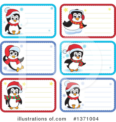 Royalty-Free (RF) Penguin Clipart Illustration by visekart - Stock Sample #1371004