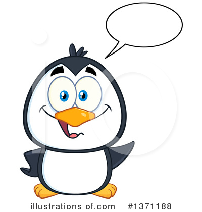 Royalty-Free (RF) Penguin Clipart Illustration by Hit Toon - Stock Sample #1371188