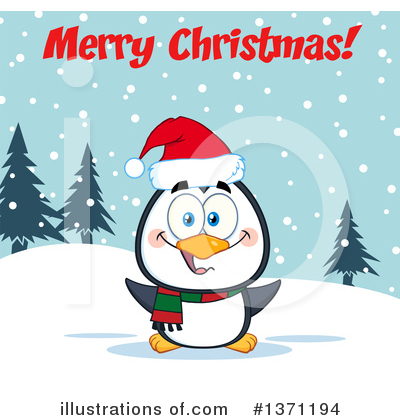 Royalty-Free (RF) Penguin Clipart Illustration by Hit Toon - Stock Sample #1371194