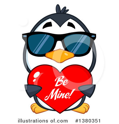 Royalty-Free (RF) Penguin Clipart Illustration by Hit Toon - Stock Sample #1380351