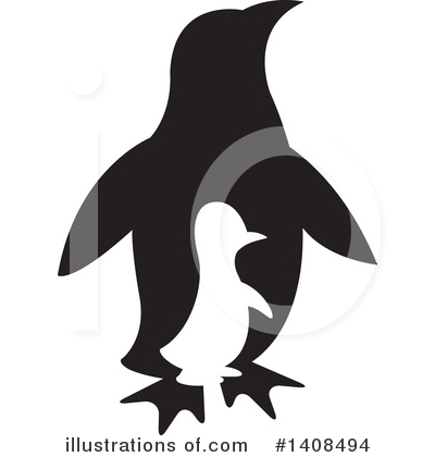 Penguin Clipart #1408494 by Lal Perera