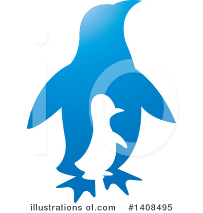 Penguin Clipart #1408495 by Lal Perera