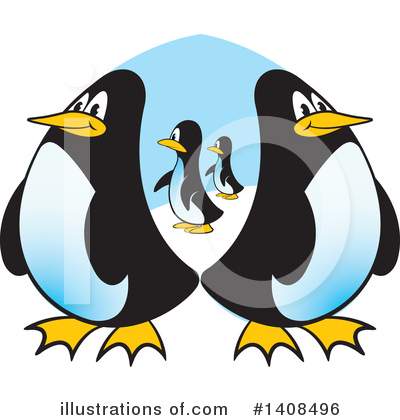 Penguin Clipart #1408496 by Lal Perera