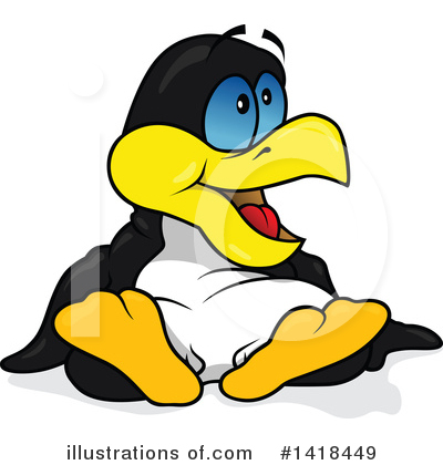 Royalty-Free (RF) Penguin Clipart Illustration by dero - Stock Sample #1418449
