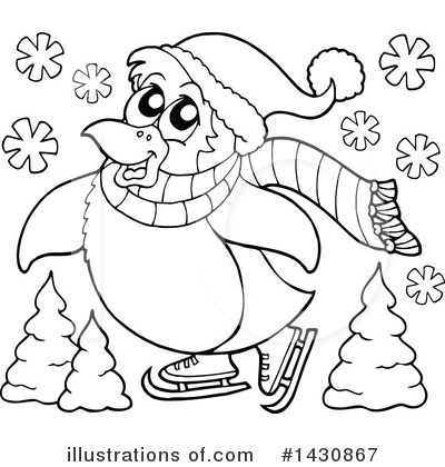 Ice Skating Clipart #1430867 by visekart