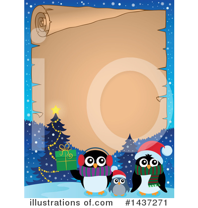 Royalty-Free (RF) Penguin Clipart Illustration by visekart - Stock Sample #1437271