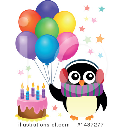 Royalty-Free (RF) Penguin Clipart Illustration by visekart - Stock Sample #1437277