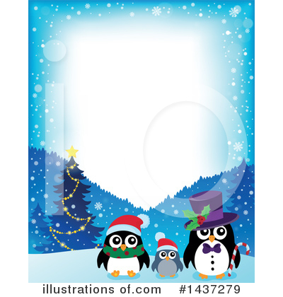 Royalty-Free (RF) Penguin Clipart Illustration by visekart - Stock Sample #1437279
