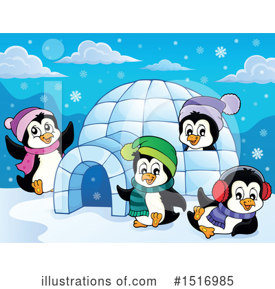 Royalty-Free (RF) Penguin Clipart Illustration by visekart - Stock Sample #1516985