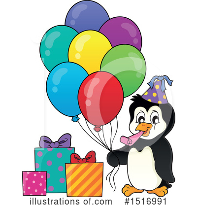 Royalty-Free (RF) Penguin Clipart Illustration by visekart - Stock Sample #1516991
