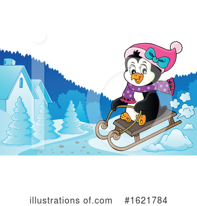Royalty-Free (RF) Penguin Clipart Illustration by visekart - Stock Sample #1621784