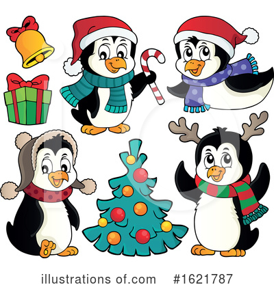 Royalty-Free (RF) Penguin Clipart Illustration by visekart - Stock Sample #1621787