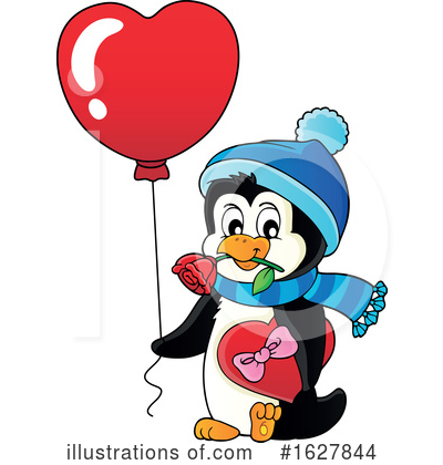 Royalty-Free (RF) Penguin Clipart Illustration by visekart - Stock Sample #1627844