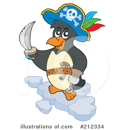 Royalty-Free (RF) Penguin Clipart Illustration by visekart - Stock Sample #212334